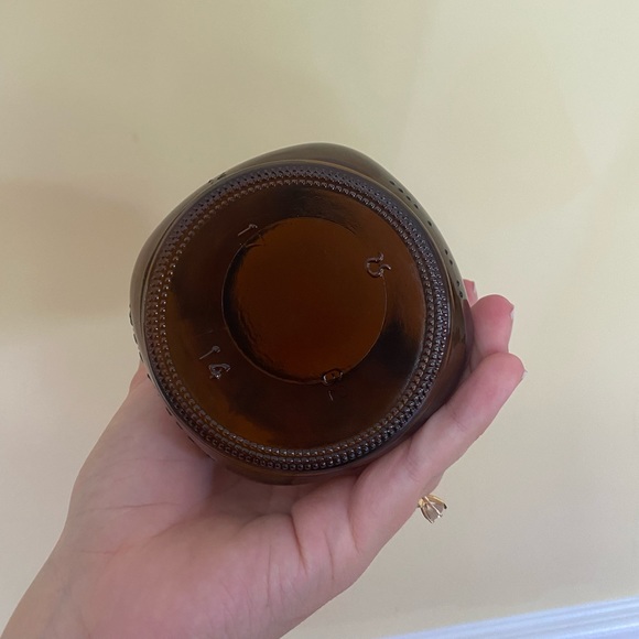 Amber Mason Jar Ball Original Canning Wide Mouth Food Pantry Storage Made In USA - Picture 3 of 5